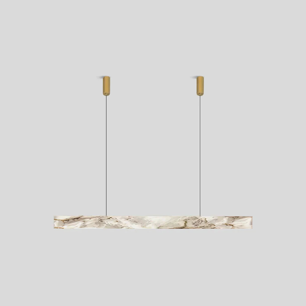 Minimalist Linear Spanish Alabaster Pendant Light | Desfino