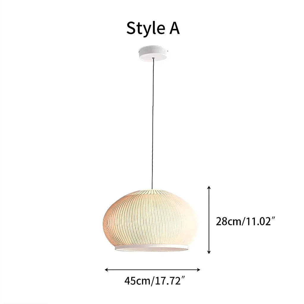 Vintage-Pendelleuchte aus Stoff im spanischen Design | Desfino