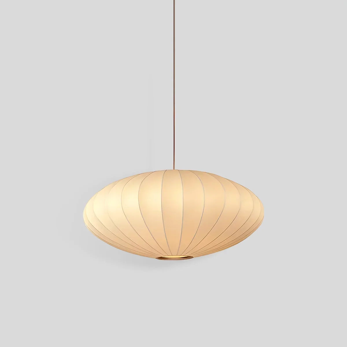 Vintage-LED-Pendelleuchte aus Seide in Laternenform | Desfino