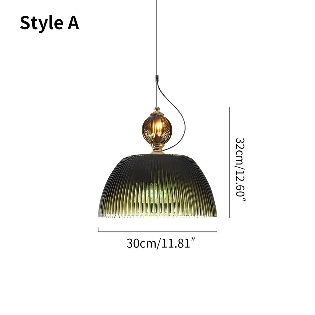 Nordische Retro-Glas-Pendelleuchte für das Esszimmer | Desfino