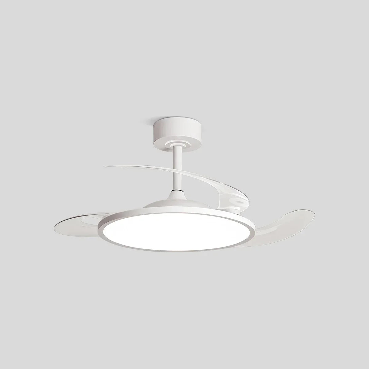 Silent Remote Control White Ceiling Fan Light | Desfino