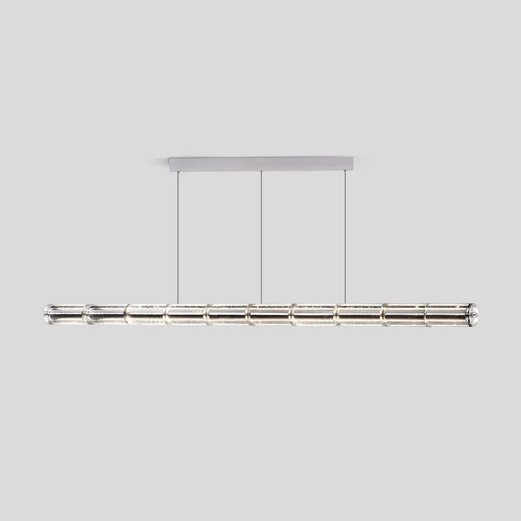 Minimalist Long Glass Pendant Light | Desfino