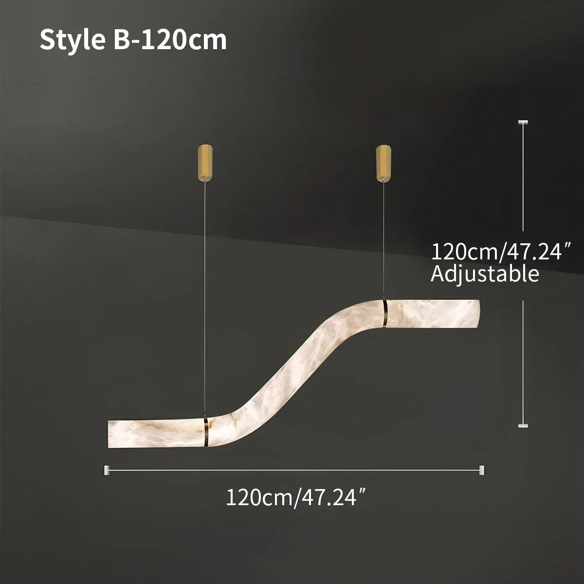 Minimalist Linear Spanish Alabaster Pendant Light | Desfino