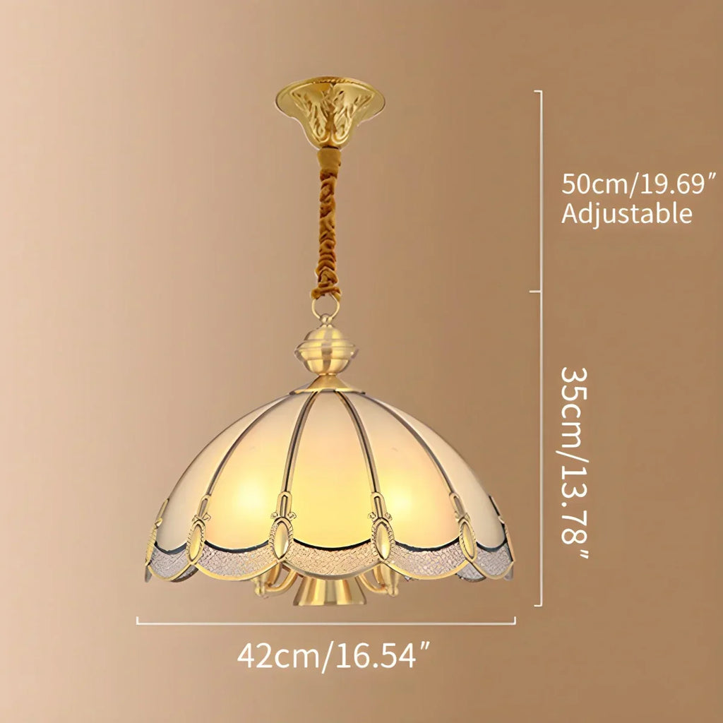 European Style Copper Pendant Light for Living Room | Desfino
