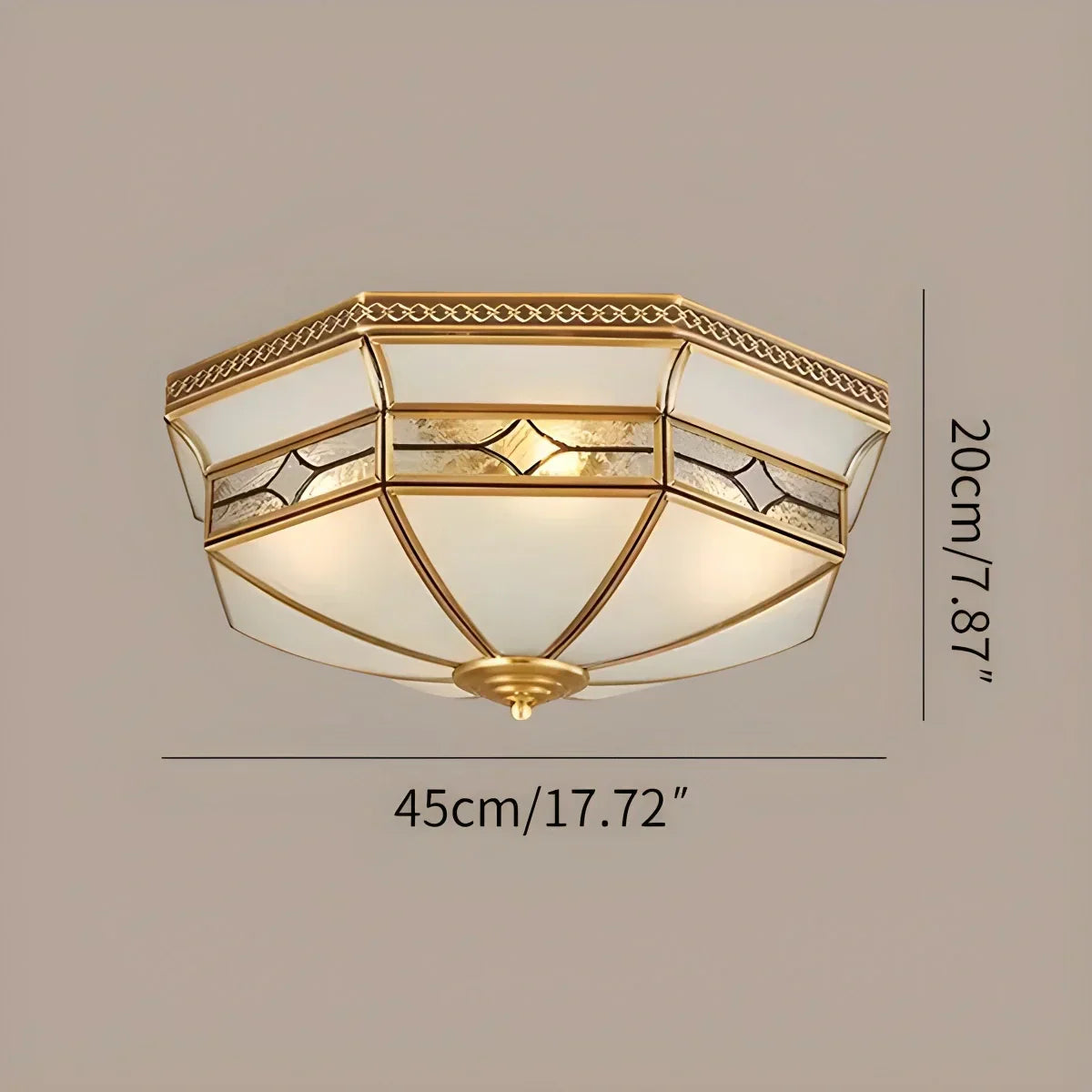 European Retro Glass Ceiling Light | Desfino
