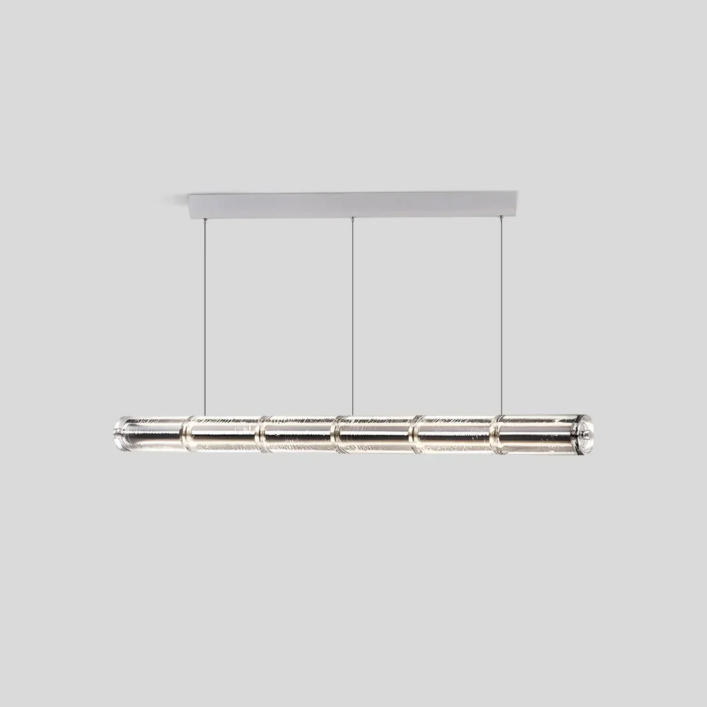 Minimalist Long Glass Pendant Light | Desfino