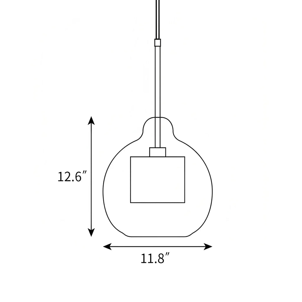Chiswick Glass Pendant Light for Kitchen Island | Desfino