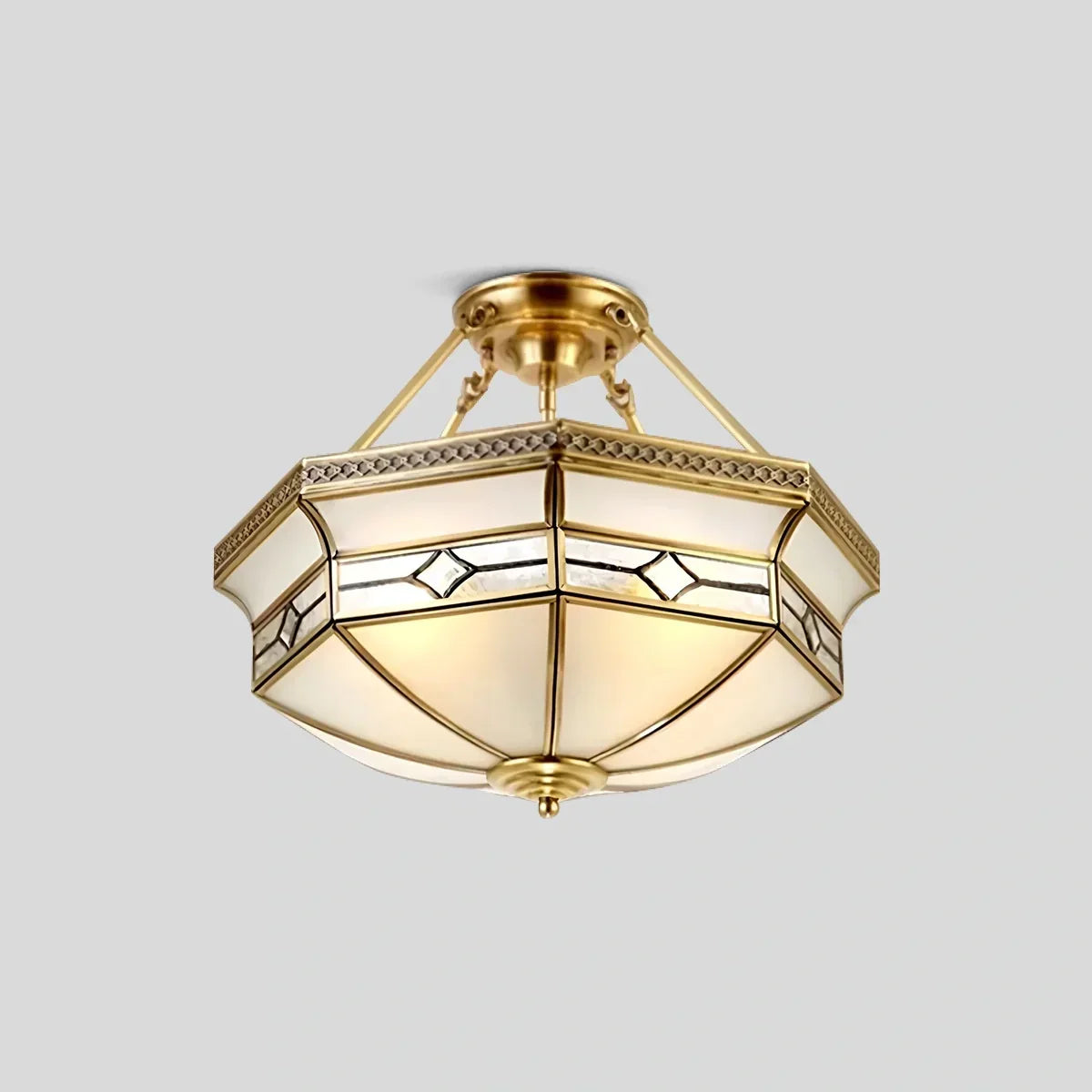 European Retro Glass Ceiling Light | Desfino
