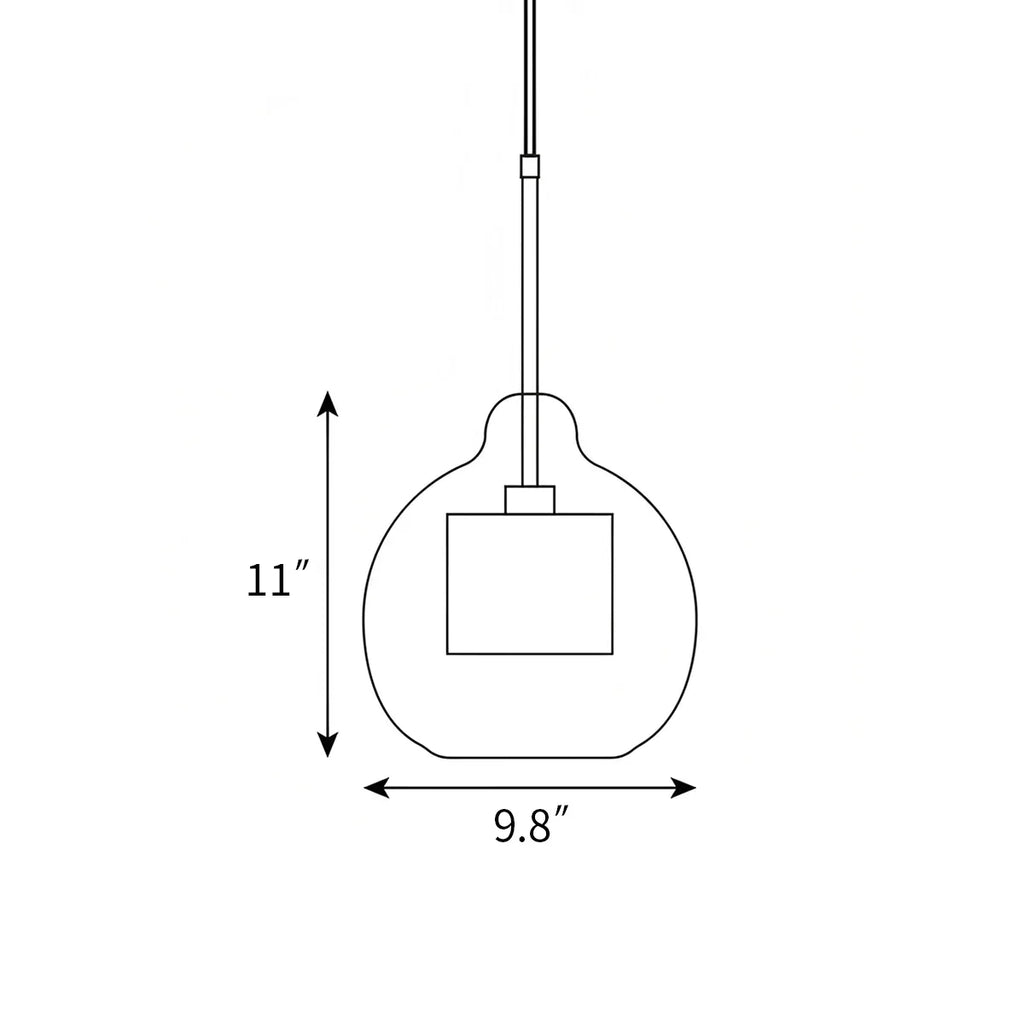 Chiswick Glass Pendant Light for Kitchen Island | Desfino