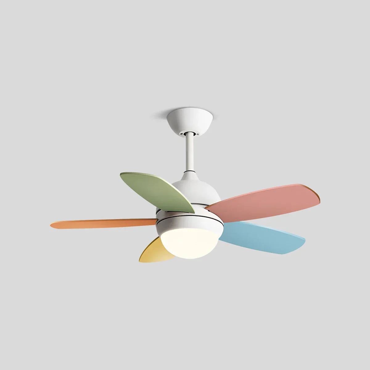 Nordic Colorful Leaf Ceiling Fan Light | Desfino