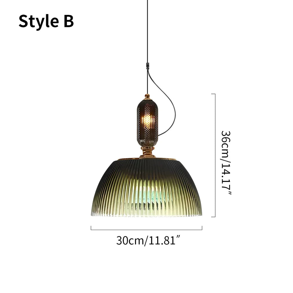 Nordische Retro-Glas-Pendelleuchte für das Esszimmer | Desfino