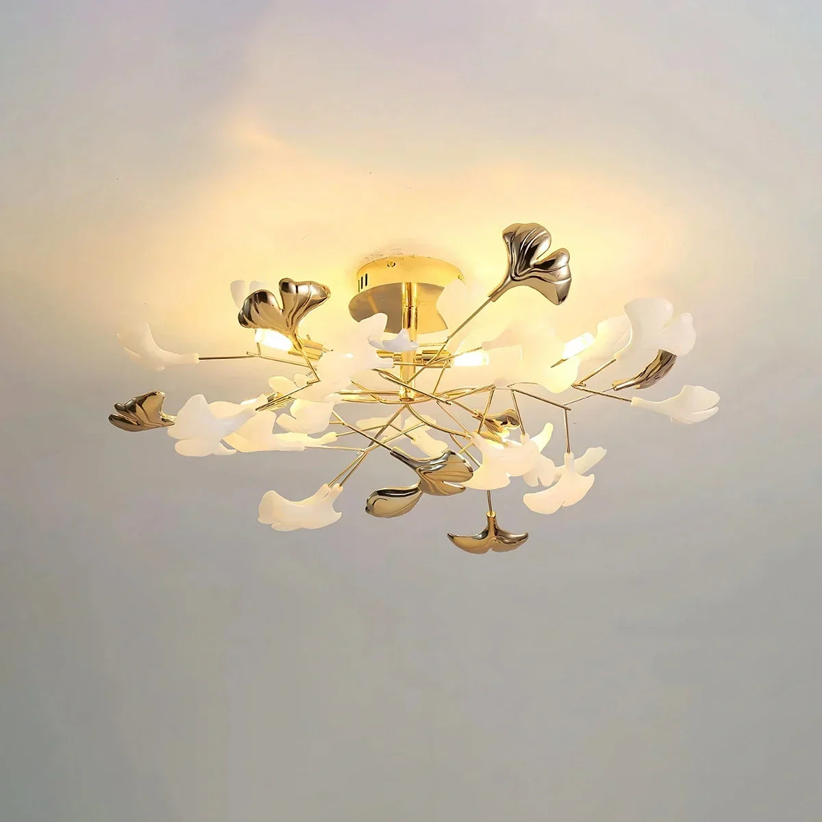 Ginkgo Rotating Ceiling Lamp for Bedroom | Desfino