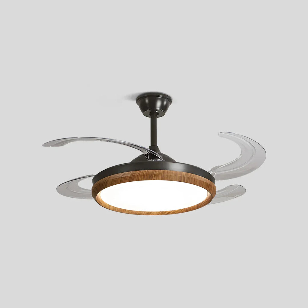 Retractable Blade Ceiling Fan with Light | Desfino