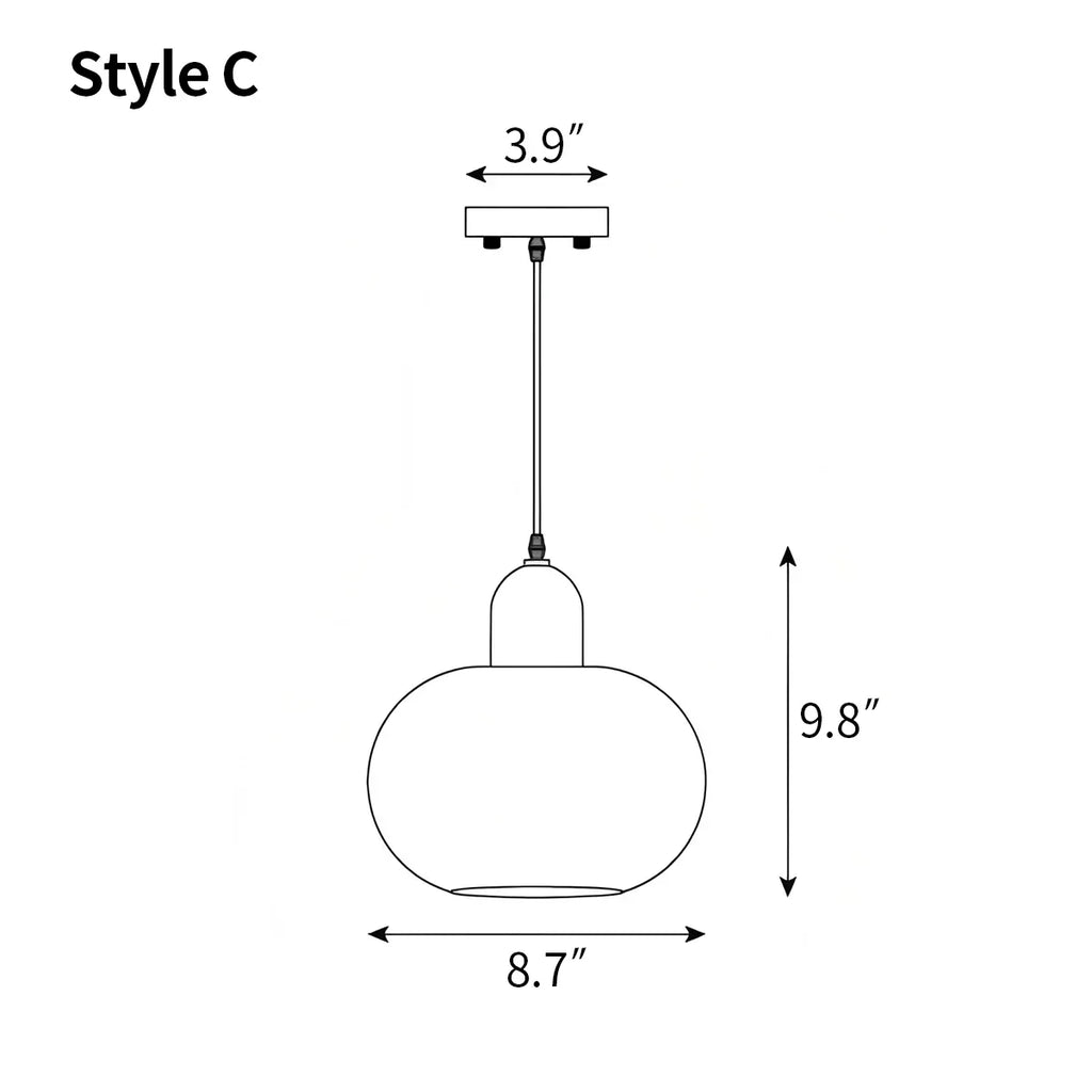 Sanfte Glas-Pendelleuchte für den Essbereich | Desfino