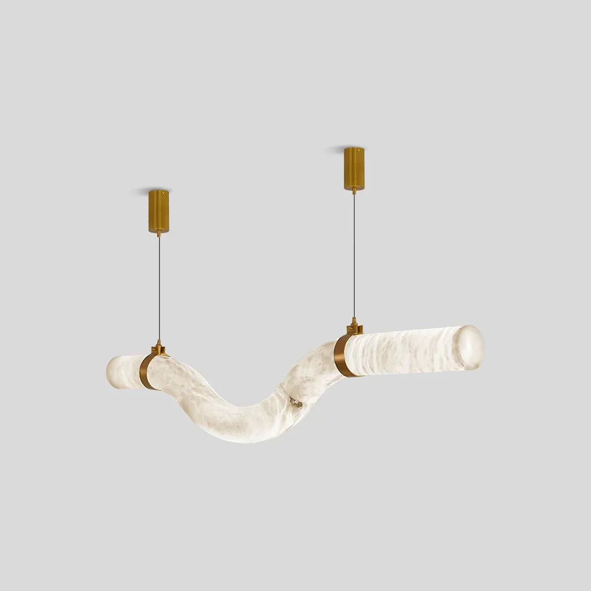 Minimalist Linear Spanish Alabaster Pendant Light | Desfino