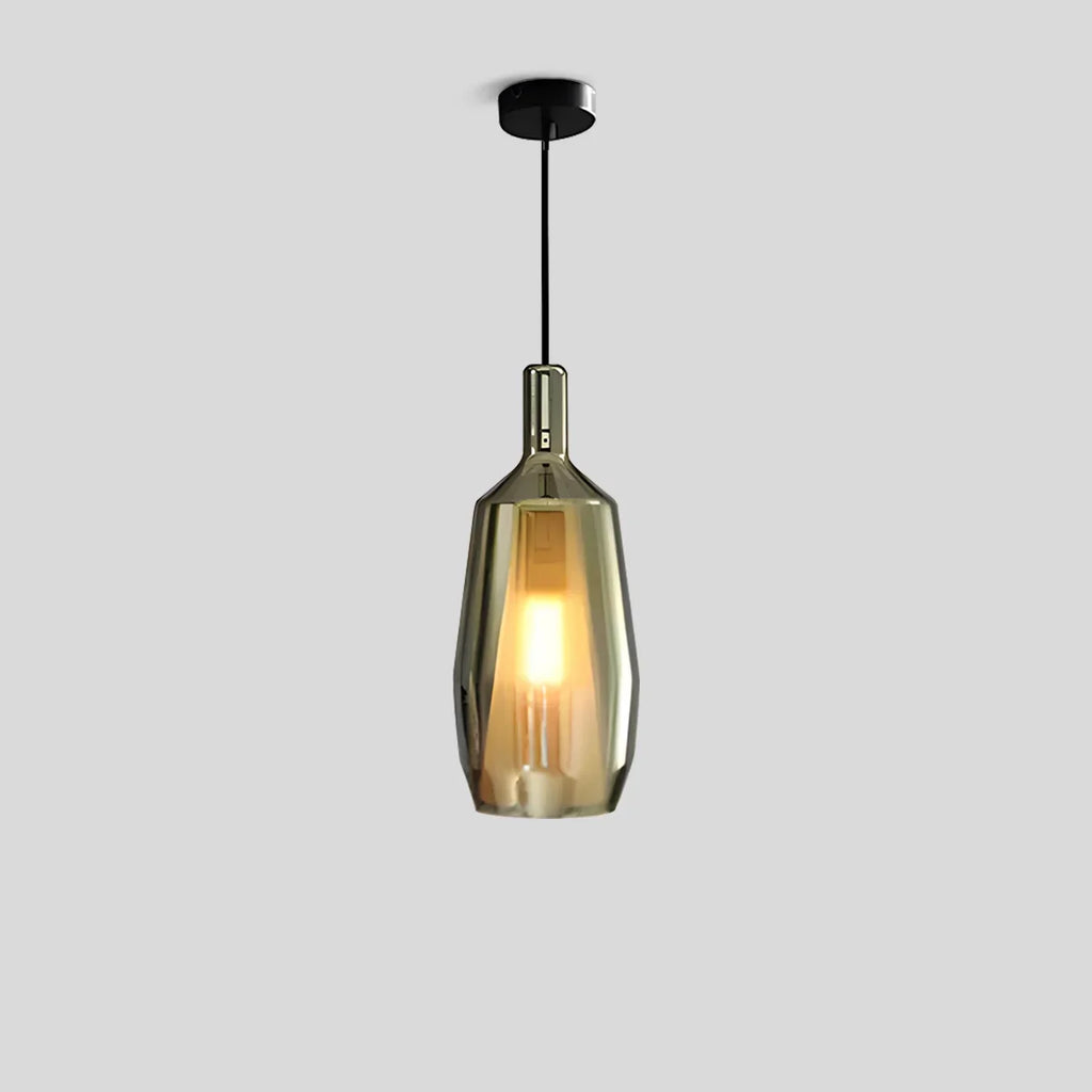 Moderne minimalistische LED-Glaspendelleuchte für die Küche | Desfino