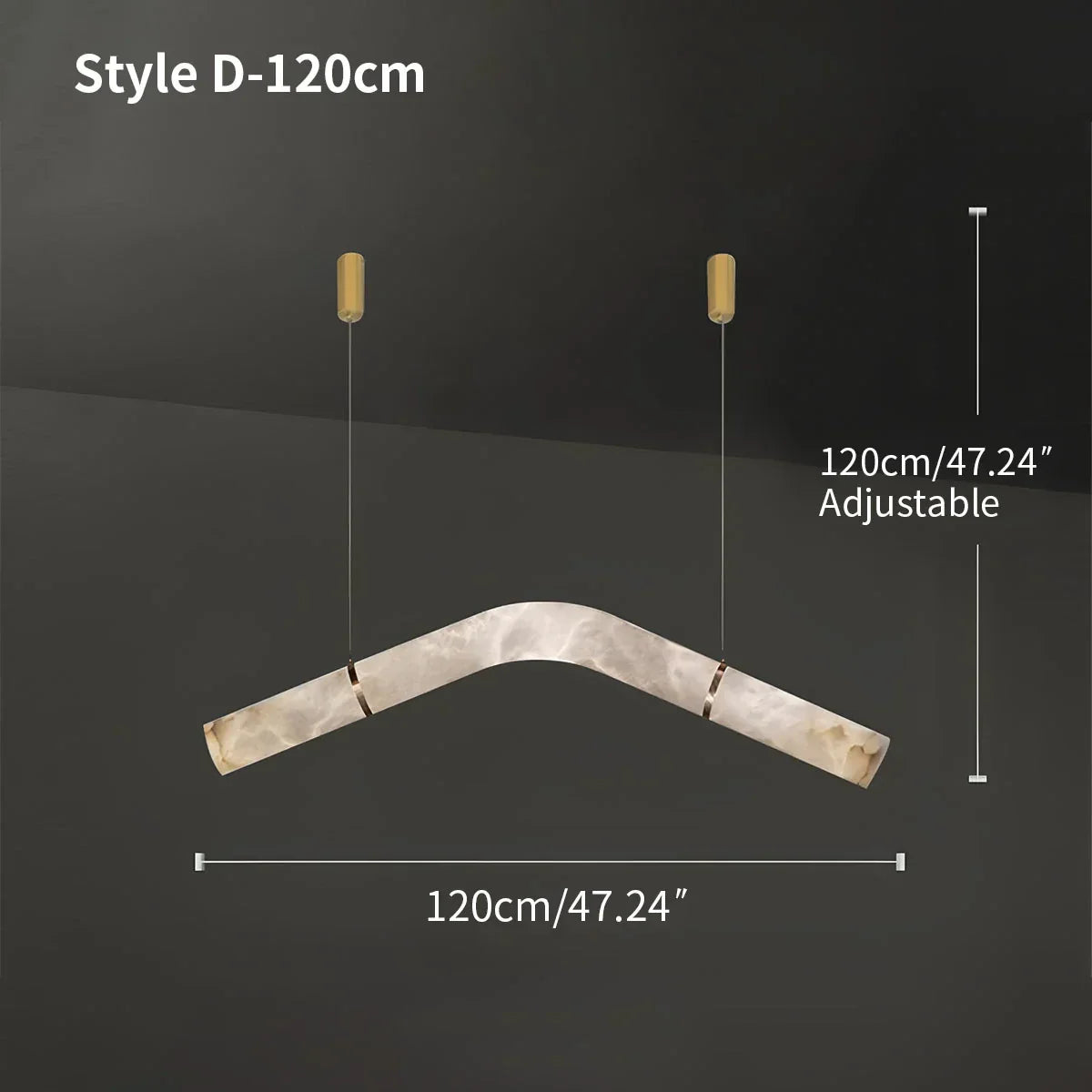 Minimalist Linear Spanish Alabaster Pendant Light | Desfino