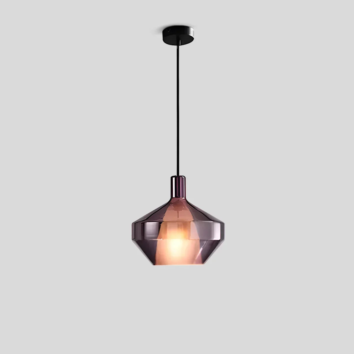 Moderne minimalistische LED-Glaspendelleuchte für die Küche | Desfino