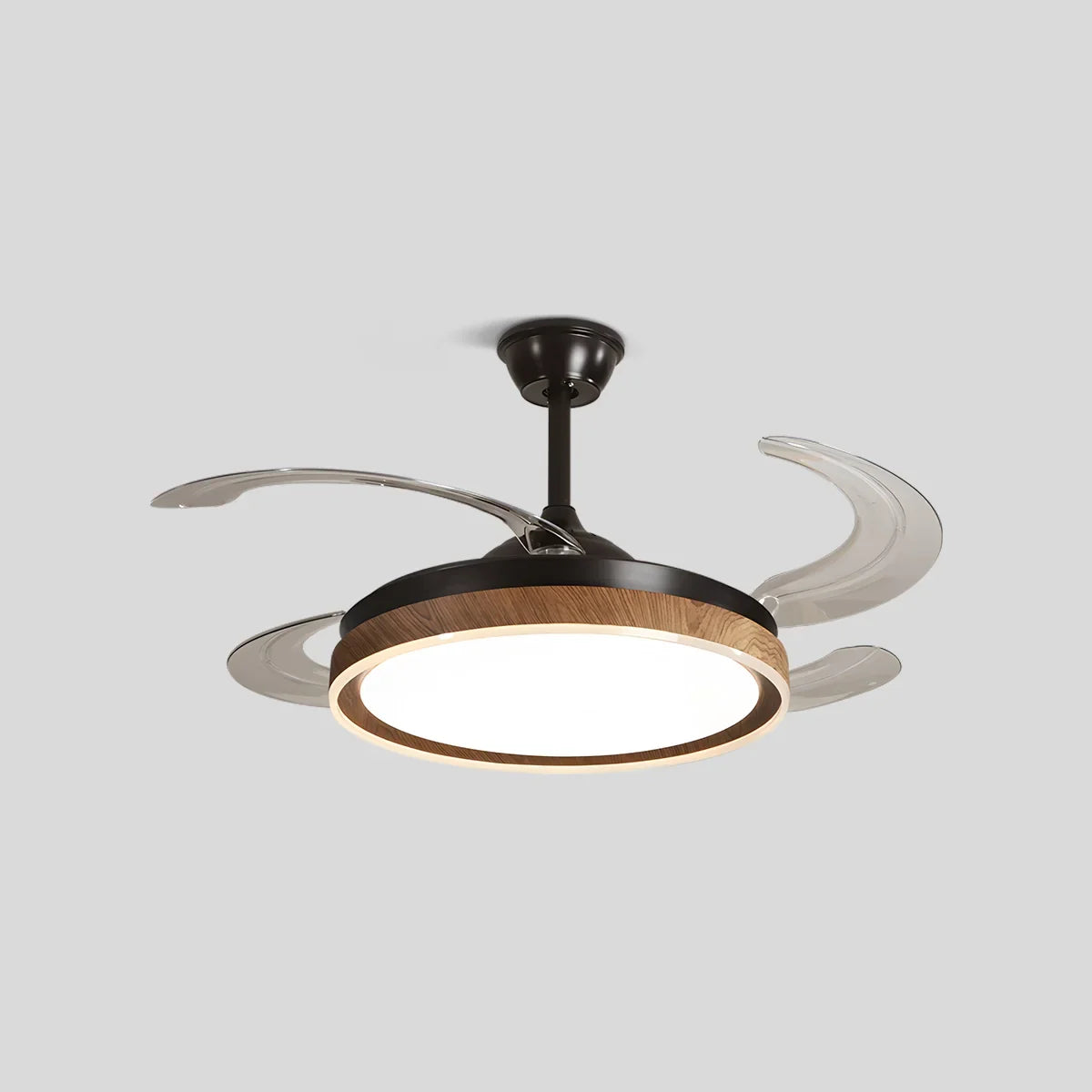 Retractable Blade Ceiling Fan with Light | Desfino