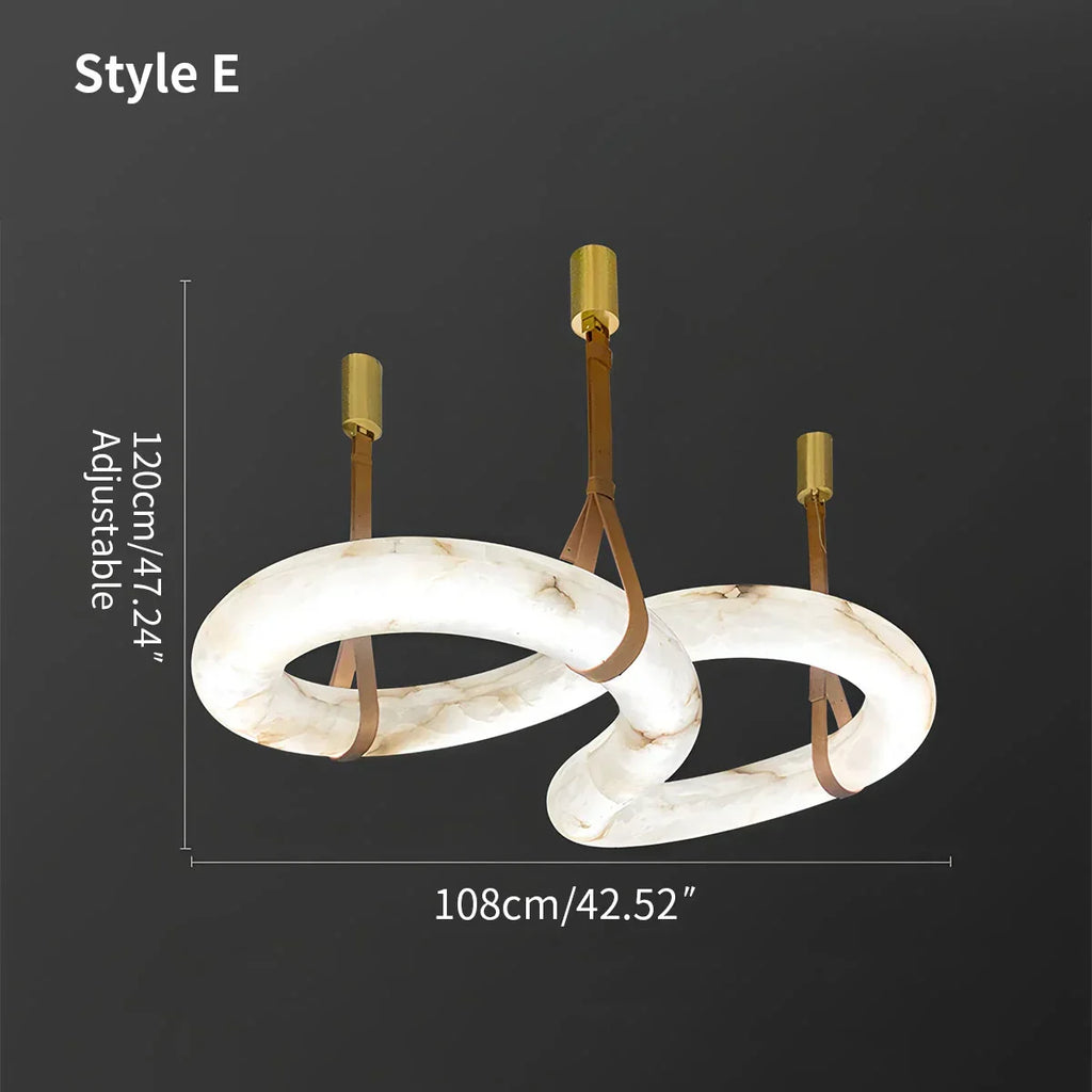 Minimalist Linear Spanish Alabaster Pendant Light | Desfino