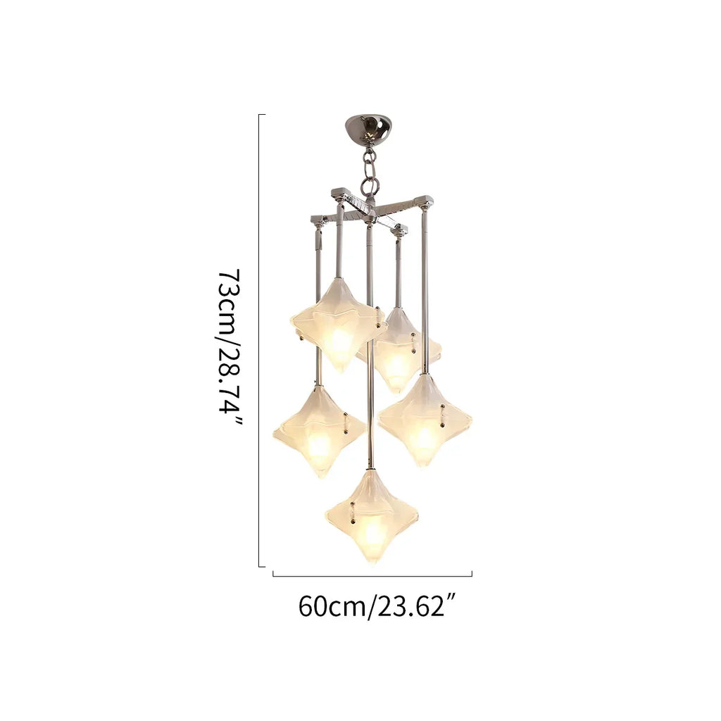 French Murano Star Glass Pendant Light | Desfino