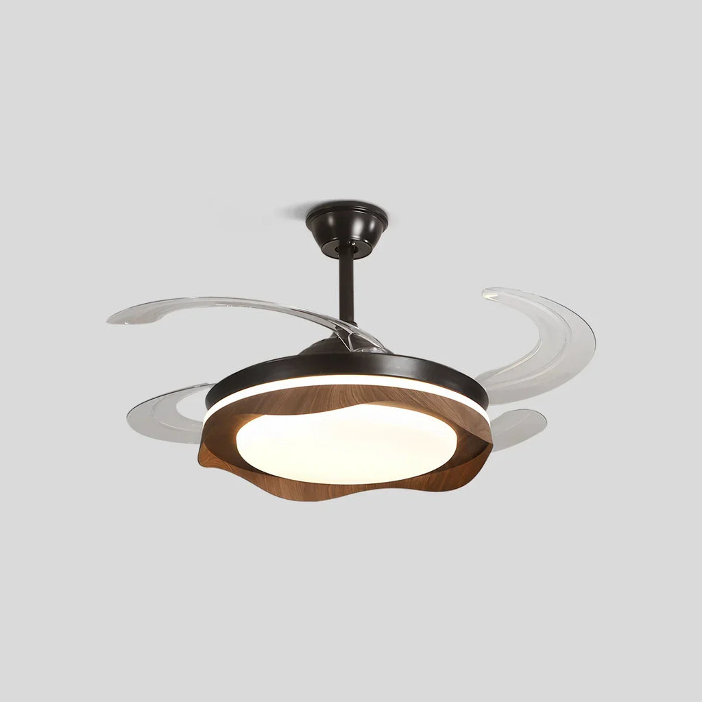 Retractable Blade Ceiling Fan with Light | Desfino