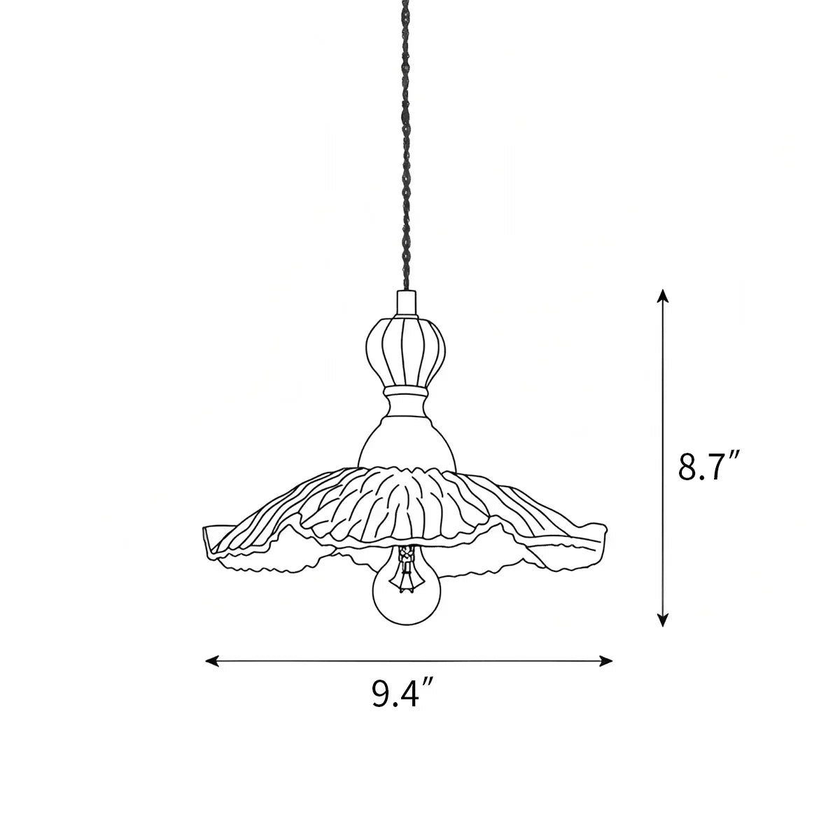 Chrasy Ceramics Pendant Lamp for Dining Area | Desfino