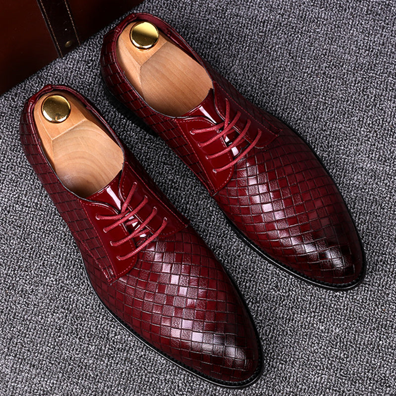 Sapatos de Homem Lyrenia em Pele com Atacadores — Estilo Formal para Negócios - Desfino
