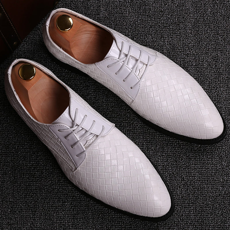 Sapatos de Homem Lyrenia em Pele com Atacadores — Estilo Formal para Negócios - Desfino