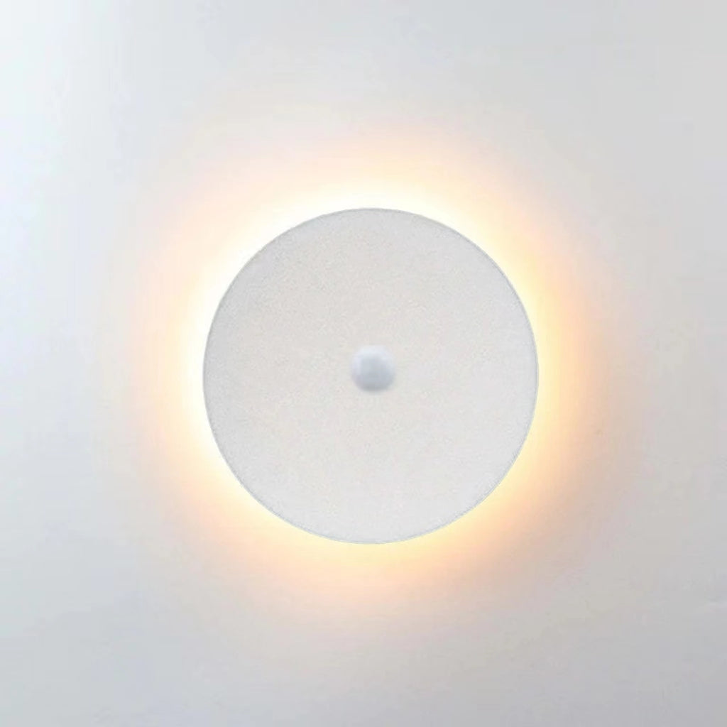 AeroLume Applique murale d’extérieur LED ronde, noire et blanche - Desfino
