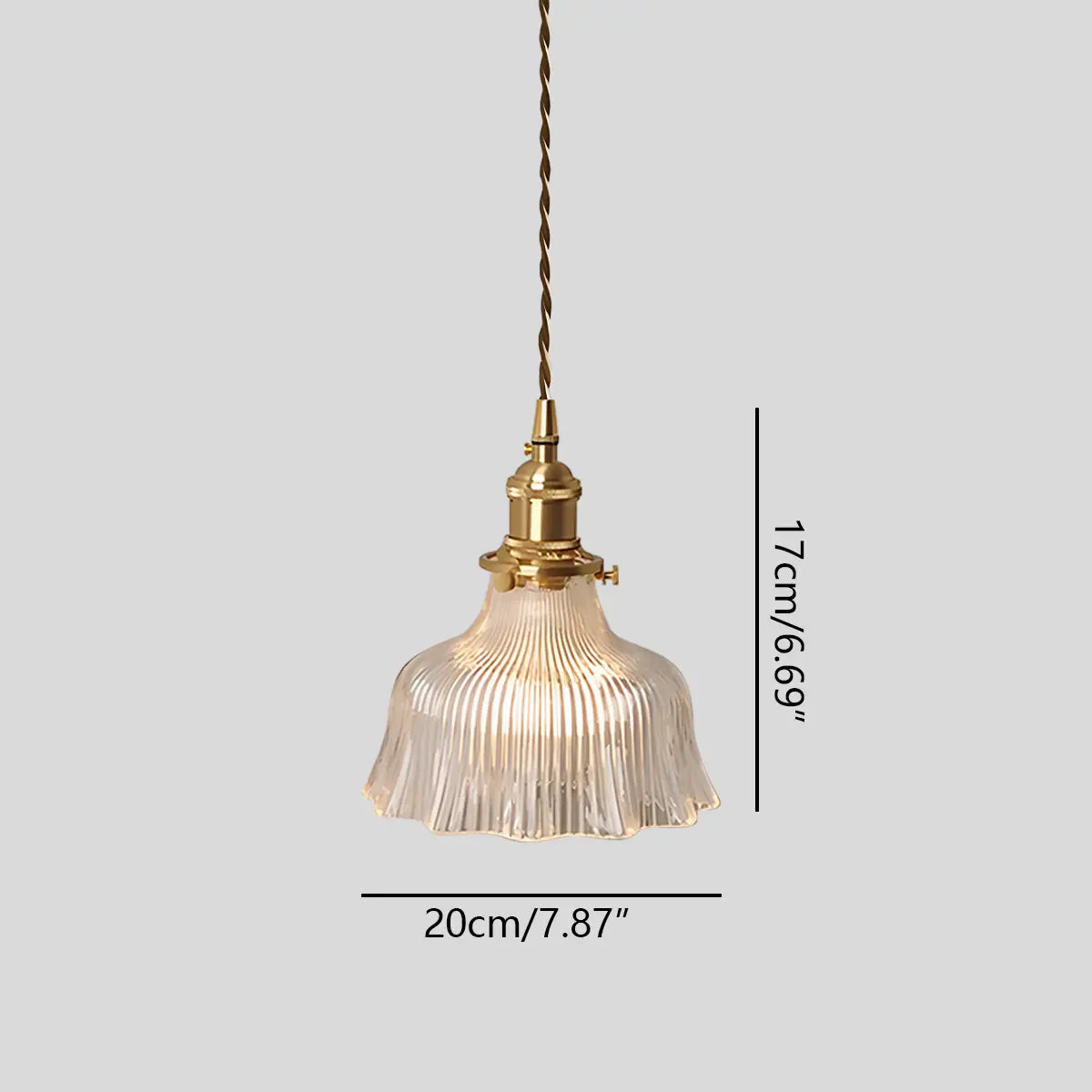 Isabel Glass Pendant Light for Kitchen Island | Desfino