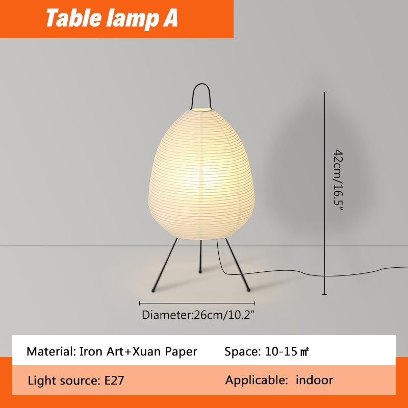 Rice Paper Art Floor & Table Lamp | Desfino