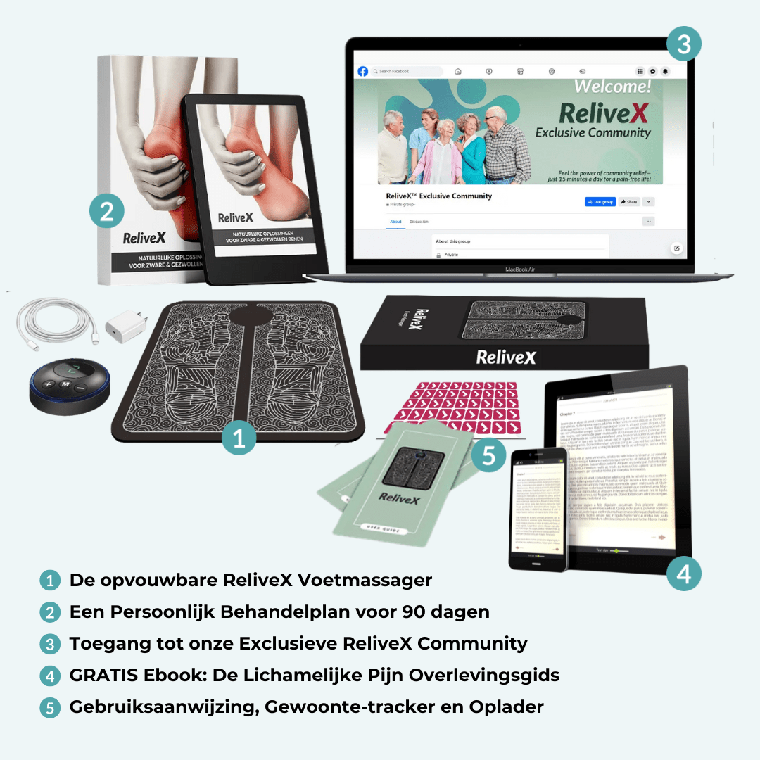 ReviPulse Foldable NMES Foot Massager — 15-Minute Electrical Therapy - Desfino