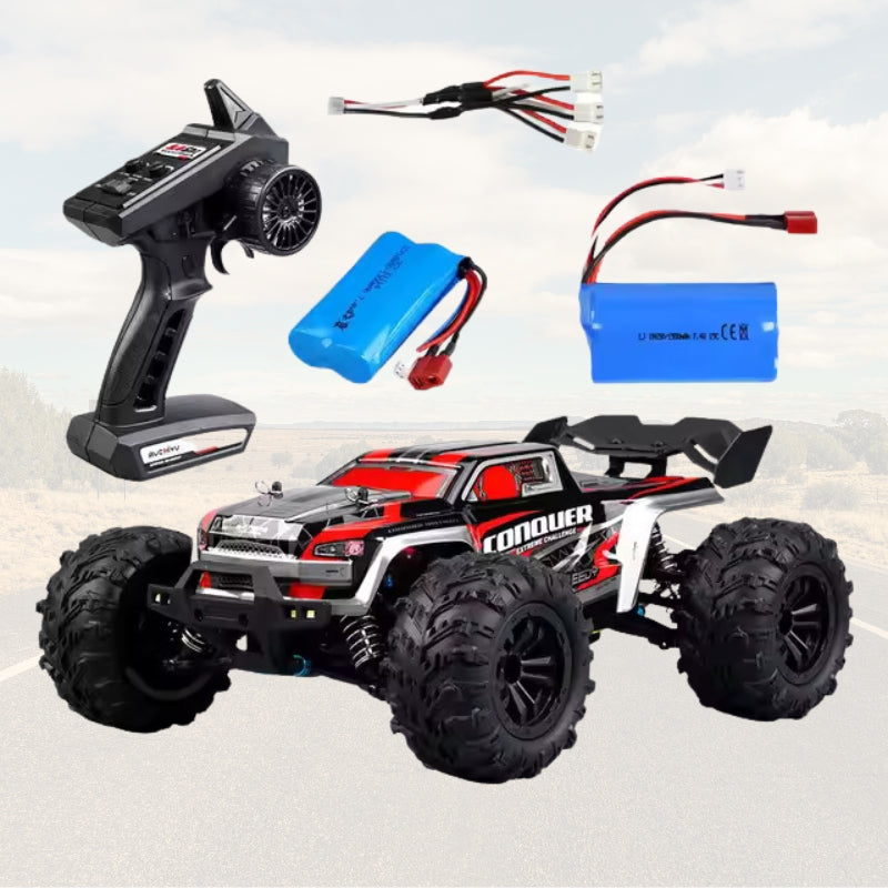 StormRift 1:16 høyhastighets 4WD RC-lastebil — LED-lys, fjernkontroll - Desfino