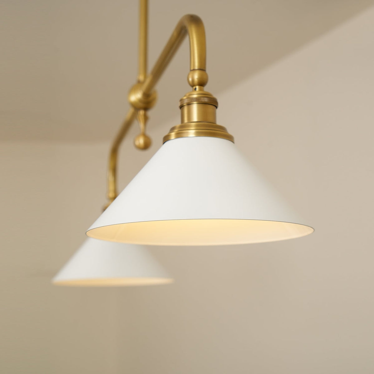 AstraVex Vintage Glass Pendant Light — Minimalist Profile & White Shade