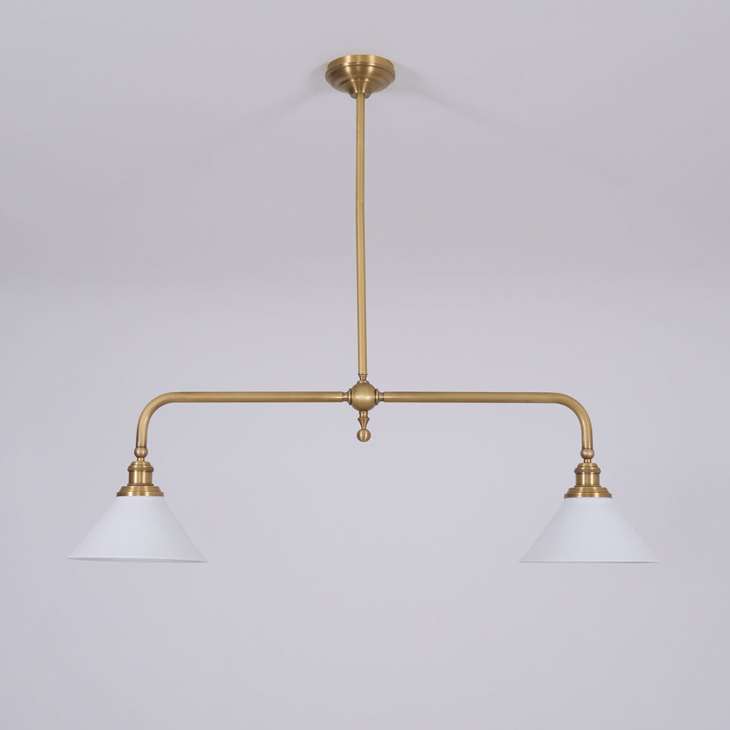 AstraVex Vintage Glass Pendant Light — Minimalist Profile & White Shade