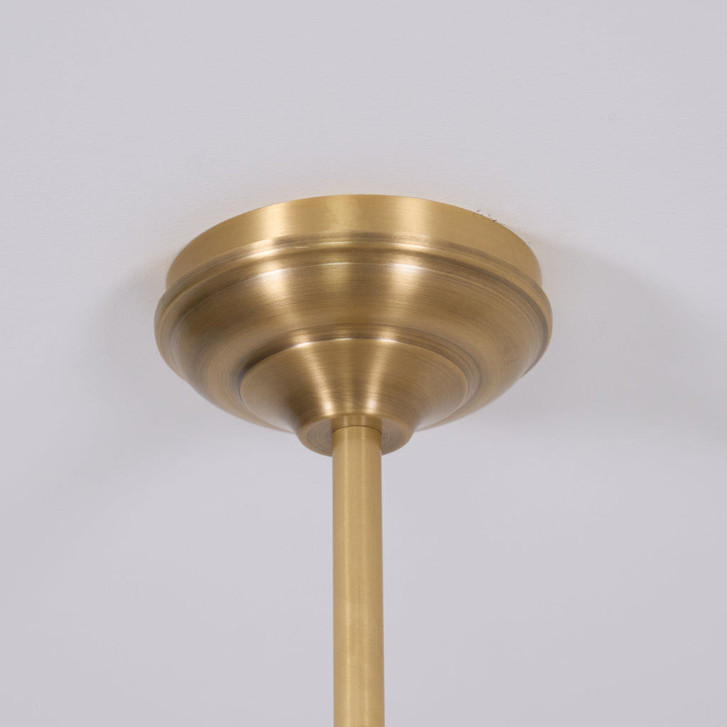 Candeeiro suspenso de vidro vintage AstraVex — Abat-jour branco, design de duas lâmpadas - Desfino