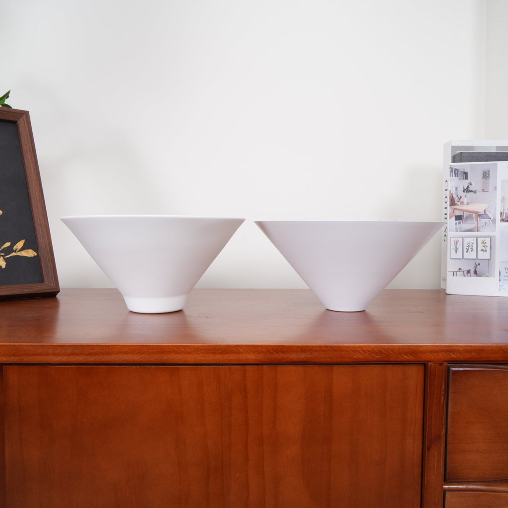 Candeeiro suspenso de vidro vintage AstraVex — Abat-jour branco, design de duas lâmpadas - Desfino