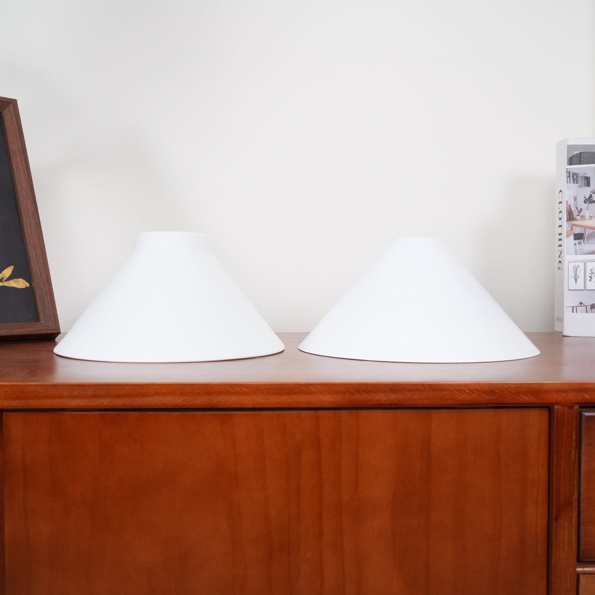AstraVex Vintage Glass Pendant Light — Minimalist Profile & White Shade