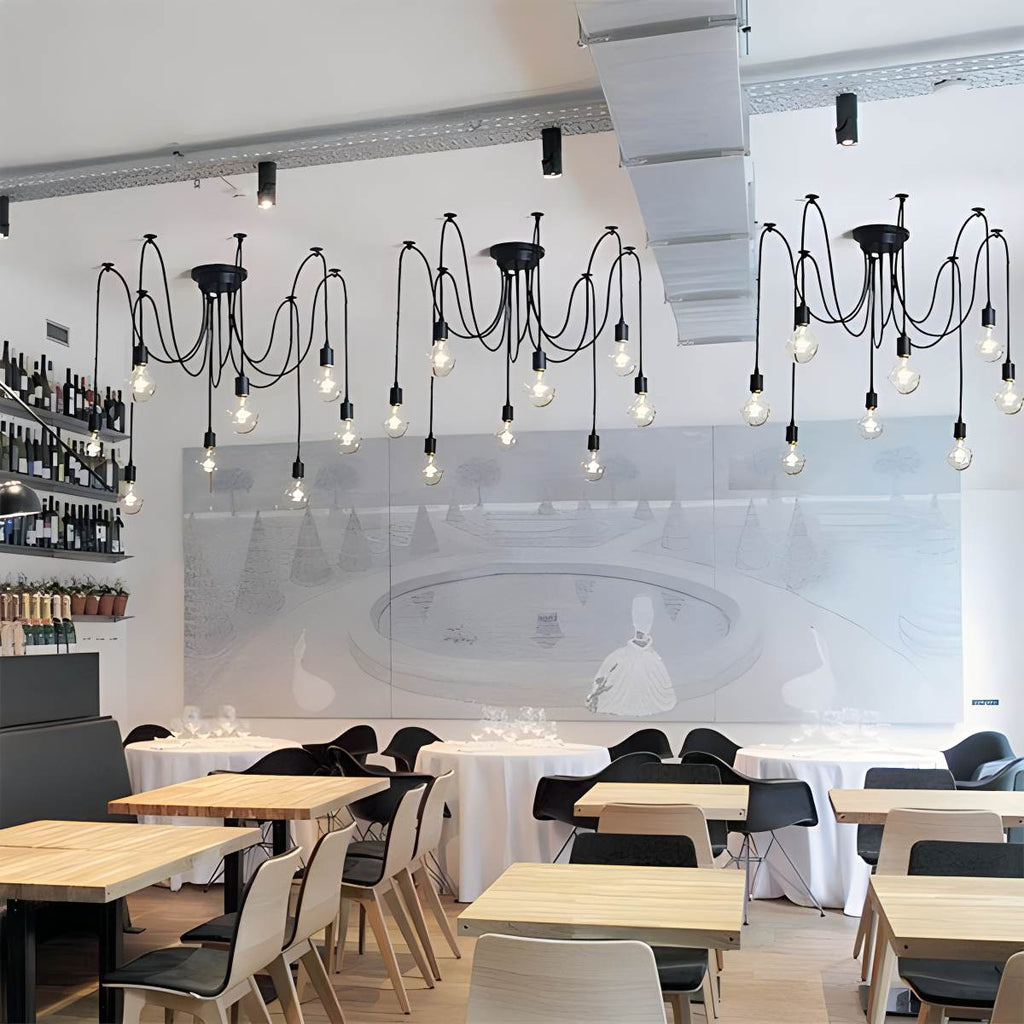 Alfie Vintage Multiple Light Bulbs Chandelier | Desfino
