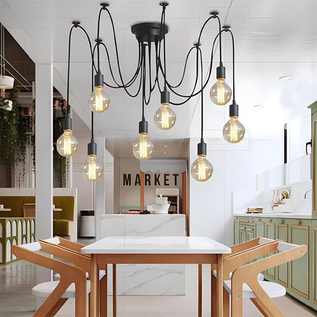 Alfie Vintage Multiple Light Bulbs Chandelier | Desfino