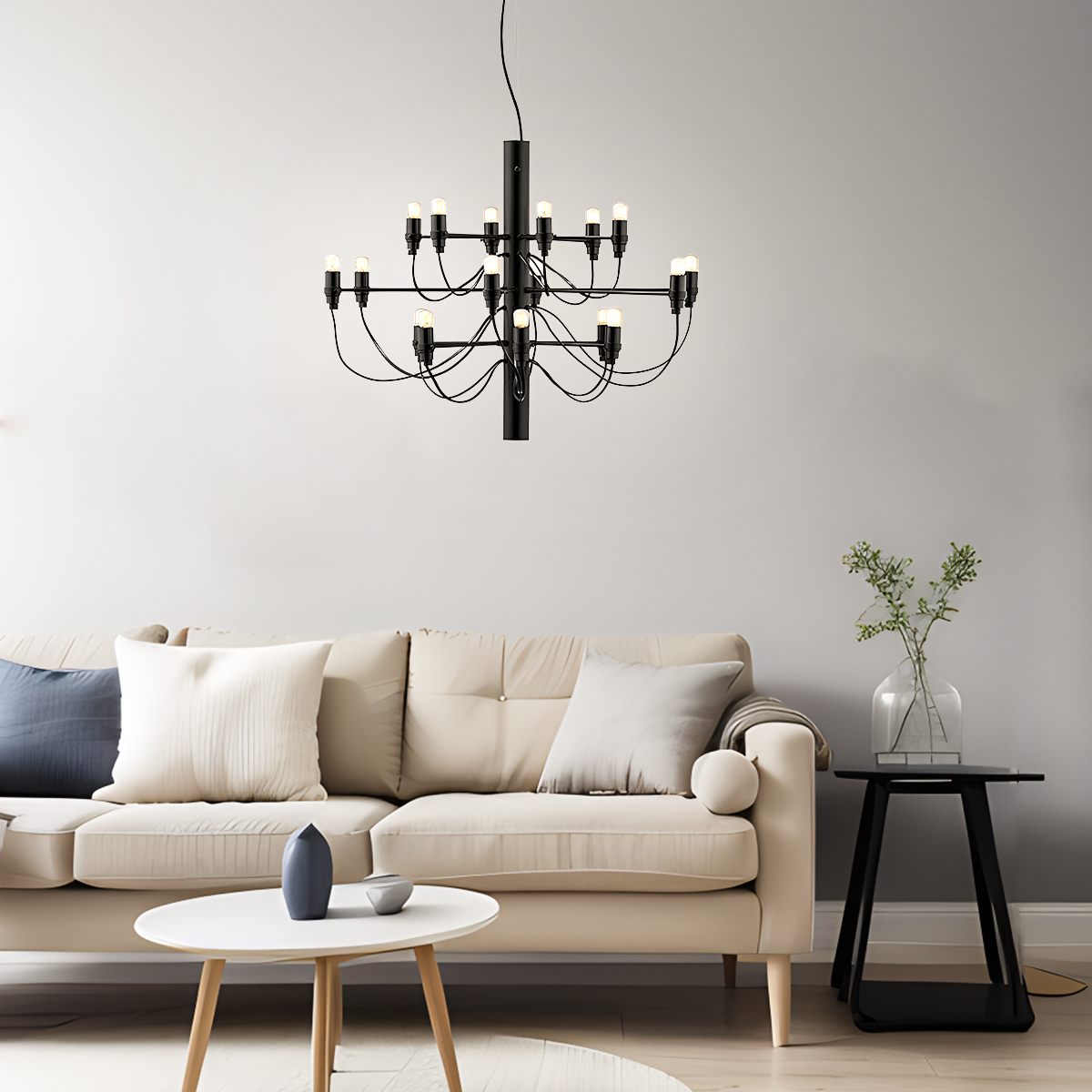 Tiered Modern Candle Chandelier | Desfino