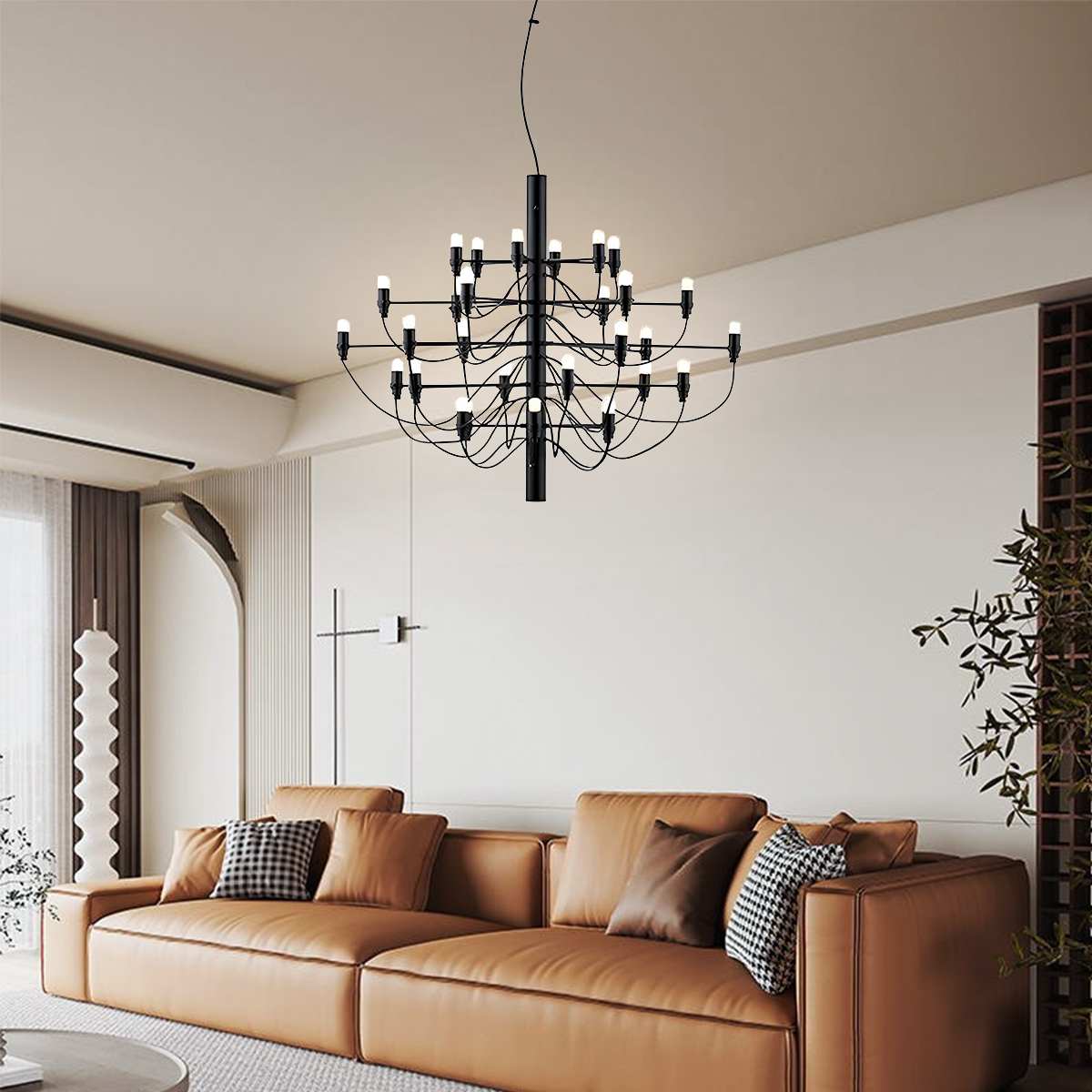 Tiered Modern Candle Chandelier | Desfino