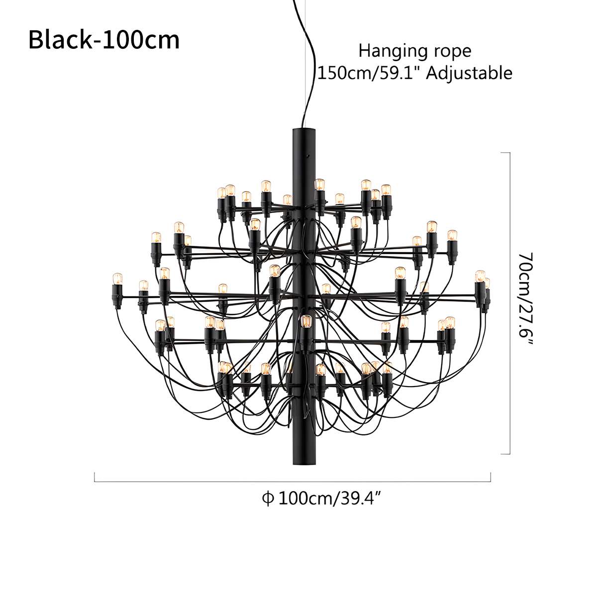 Tiered Modern Candle Chandelier | Desfino