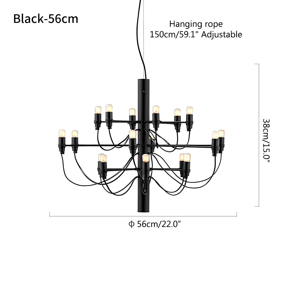 Tiered Modern Candle Chandelier | Desfino
