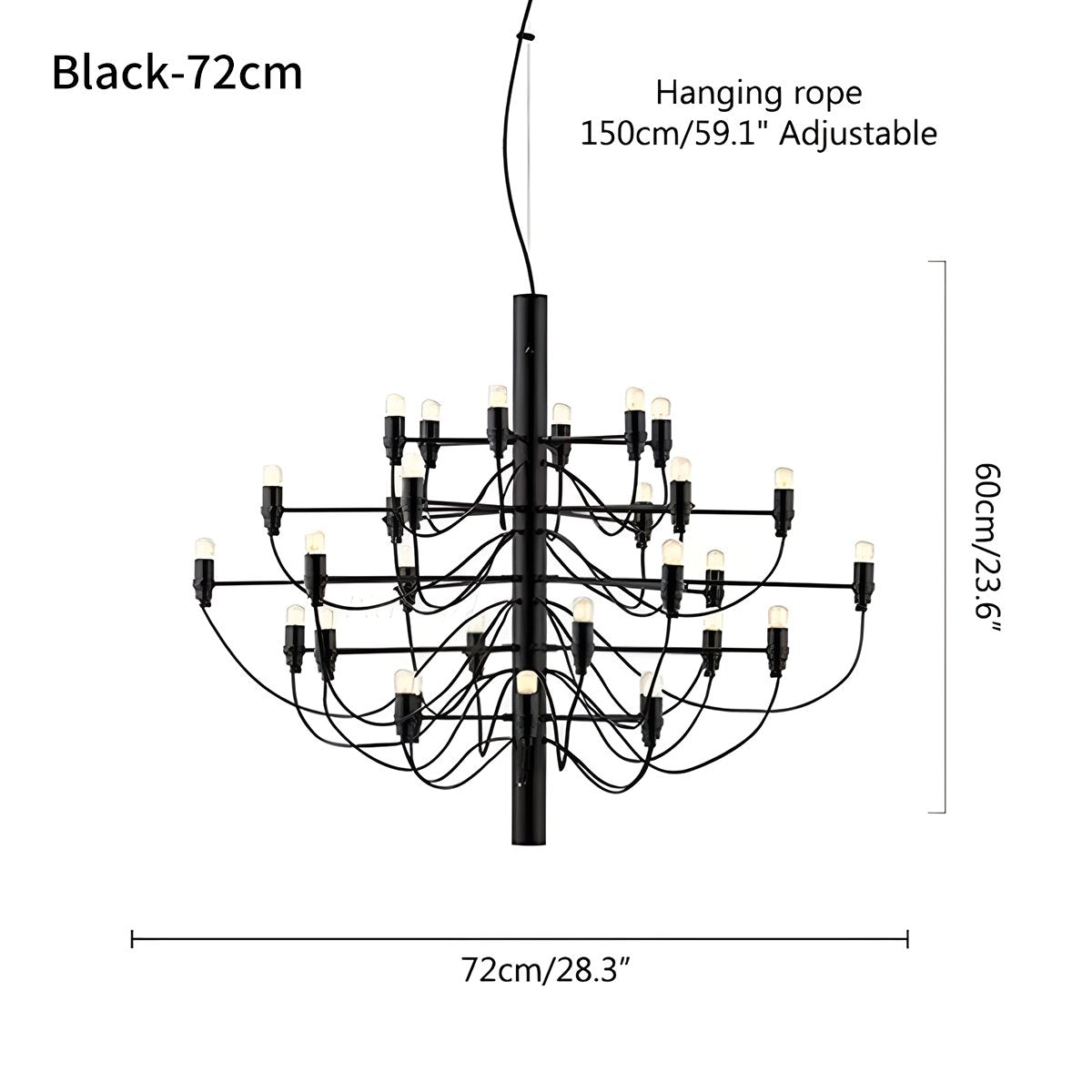 Tiered Modern Candle Chandelier | Desfino