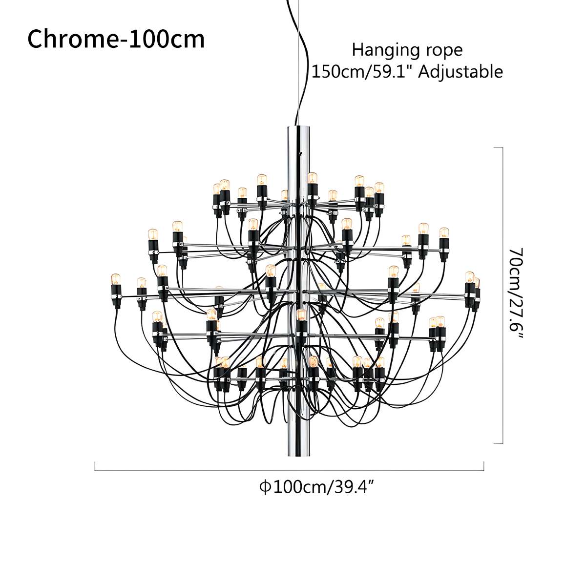 Tiered Modern Candle Chandelier | Desfino