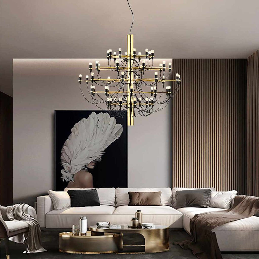Tiered Modern Candle Chandelier | Desfino