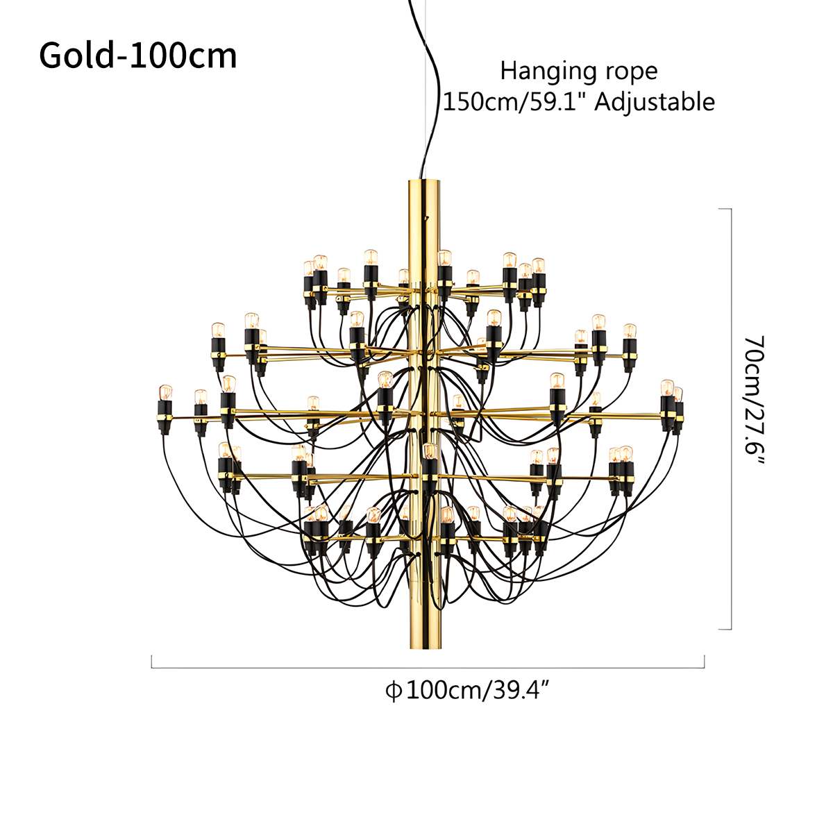 Tiered Modern Candle Chandelier | Desfino