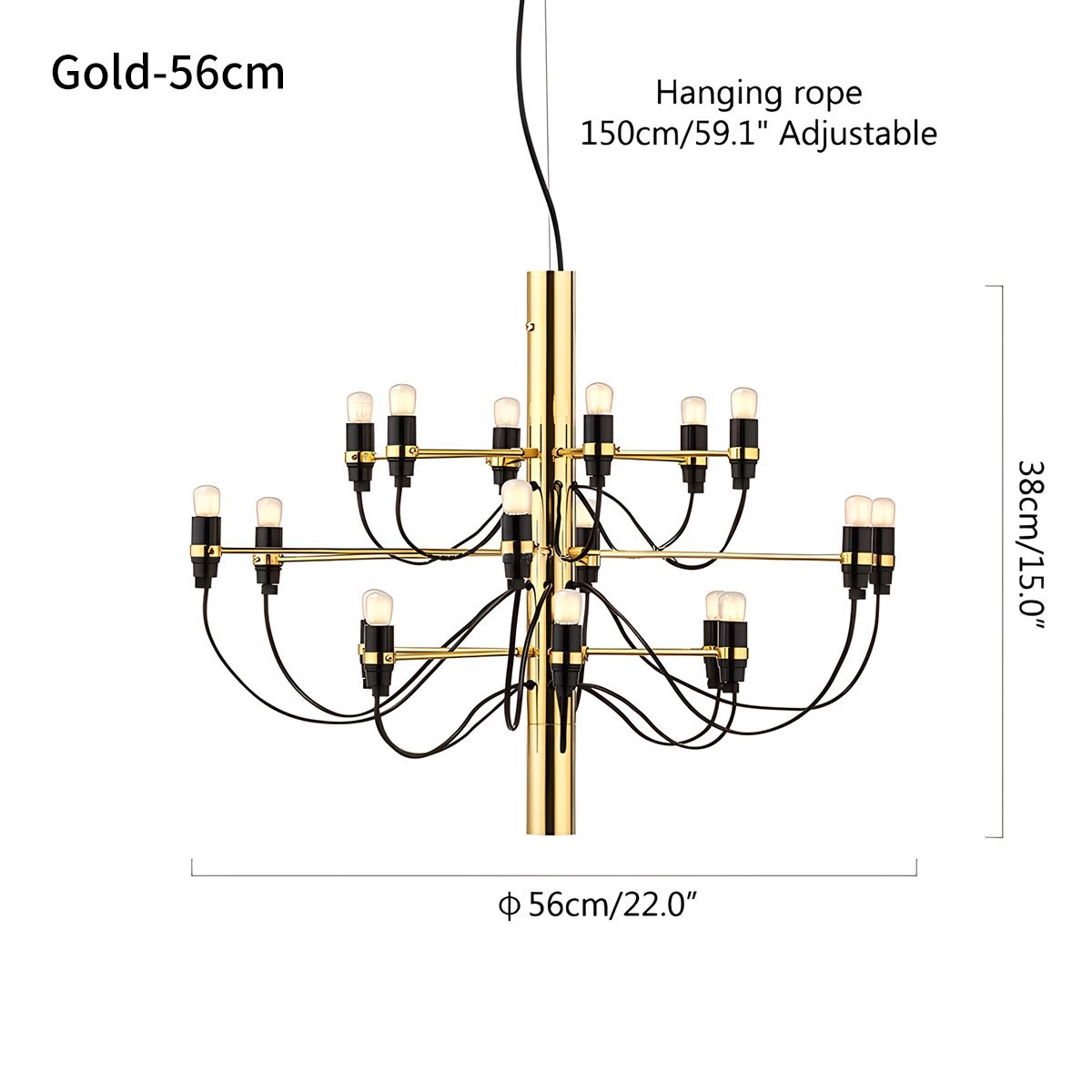 Tiered Modern Candle Chandelier | Desfino